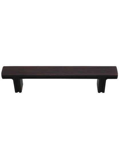 Anwick Rectangular Cabinet Pull - 3 1/4 inch Center-to-Center in Brushed Oil Rubbed Bronze.